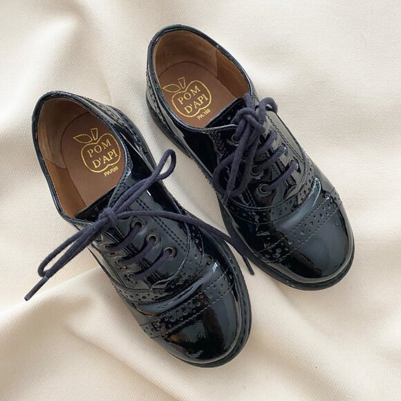 Pom D'Api Black Patent Leather Oxfords, size 26 (about a kids size 9.5) - Picture 8 of 8